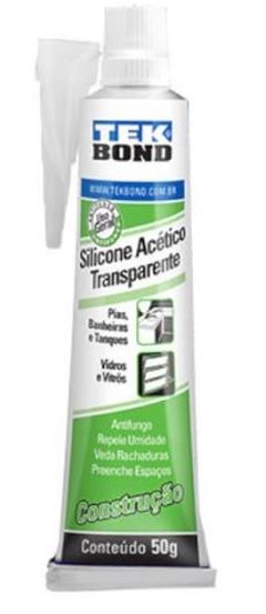 SILICONE ACETIC TRANSP 50G TEKBOND 