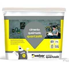 CIMENTO QUEIMADO AZUL 4,5KG QUARTZOLIT