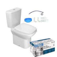 KIT BACIA ACOPL DECA FLEX 3/6 LTS BR