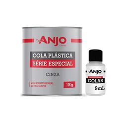 MASSA PLAST 1KG CINZA ANJO