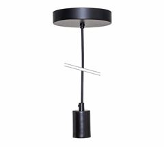 LUMI.G-LIGHT PEND METALLUM PRETO 1XE27