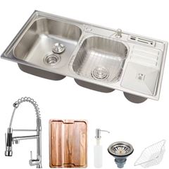 CUBA INOX TRAM DUPLA RET HOR 89X89 AB