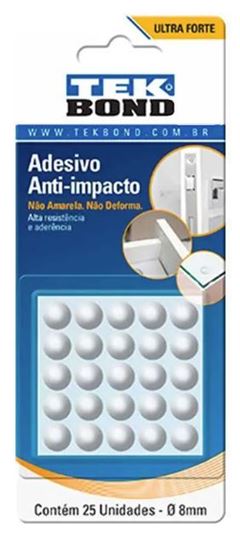 ADESIVO BUMPER GOTA 08MM C/25 TEKBOND