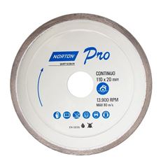 DISCO DIAMANTADO NORTON 110MM PORC 