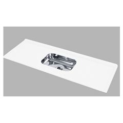 PIA DECORALITA GRAN.INOX 160X54 BRANCO