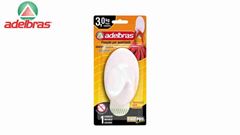 GANCHO PLAST. C/ADESIVO 110MM ADELBRAS
