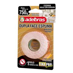 FITA DUP. FACE ESP.FIXA 19MMX2M ADELBRAS