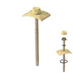 KIT FIXAÇÃO TELHA PVC  C/20 MARFIM