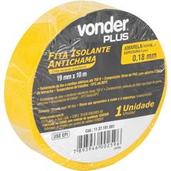 FITA ISOL.19MMX10M AMARELA VONDER