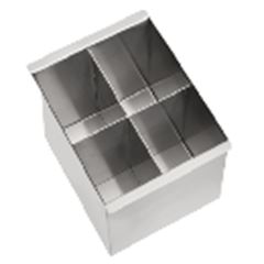 ESCORREDOR TALHERES INOX 15CM TRAM