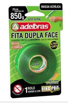 FITA DUP FACE MASSA ADESIVA 19MM X 02M