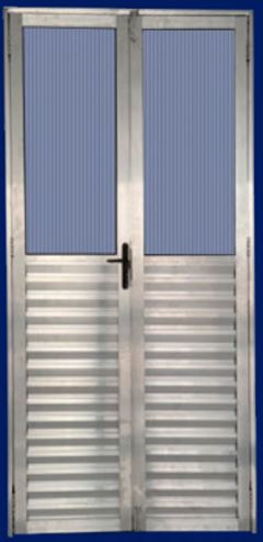 PORTA ALUM 210X100 2 BD 2 VID+VEN DIR
