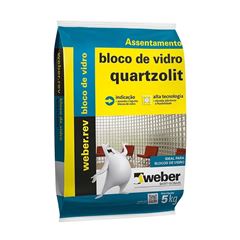 ARGAMASSA QUARTZ BLOCO DE VIDRO 5KG