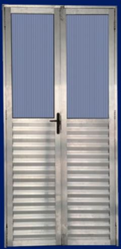 PORTA ALUM 210X120 2 BD 2 VID+VEN DIR