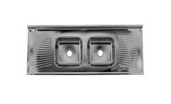 PIA INOX BRANOX DUPLA 160X54 ESCORREDOR