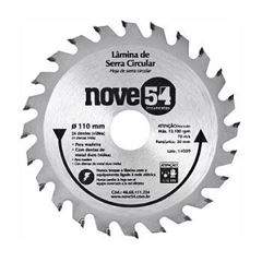 DISCO DE SERRA CIRC. NOVE54 110X20X24D