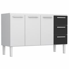 BALCAO COZ ACO 1,50 QUALITY FLAT PR