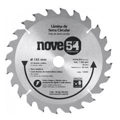 LAMINA  DE SERRA CIRC. NOVE54 185X20X24D