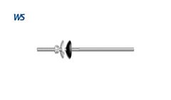 HASTE P/TELHA+PORCA+ARRUELA 1/4X400MM ZB