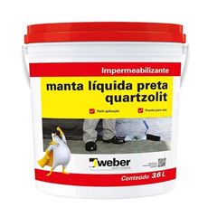 MANTA LIQUIDA PRETA 3,6KG QUARTZOLIT