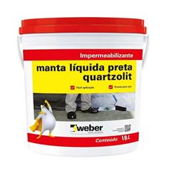 MANTA LIQUIDA PRETA 18KG QUARTZOLIT
