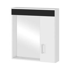 ESPELHEIRA 60X60 TURIM PRETO MGM