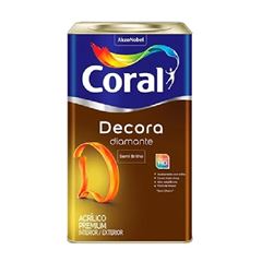 TINTA ACRI SB DEC DIAMANTE 18L BCO CORAL