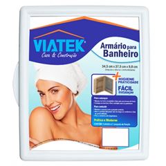 ARMARIO VIATEK P/ BANHEIRO CINZA