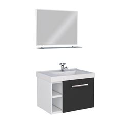 GABINETE COZIMAX AMORA C/ESPELHO PRETO