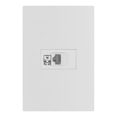 TOMADA EMB TEL RJ45 LISSE APOIO