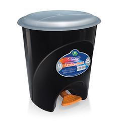 LIXEIRA ARQPLAST 12L C/PEDAL PT/BR