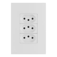 TOMADA EMB TRILPLA 10A LISSE APOIO