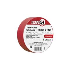 FITA ISOL.ANTICHAMA VERMELHA 19MMX10M