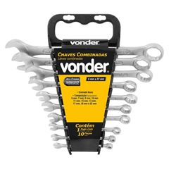 JOGO CHAVE COMB.6 A 22MM 10PCS VONDER